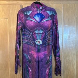 🎃 Pink Power Ranger Costume Halloween Dress Up Onesie Sexy Stretch 12-14 Large